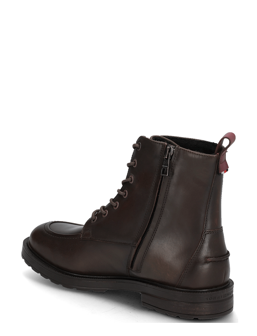 Tommy Hilfiger - CLEATED HILFIGER BRUSH WL BOOT - paeltega saapad - brushed brown - 1