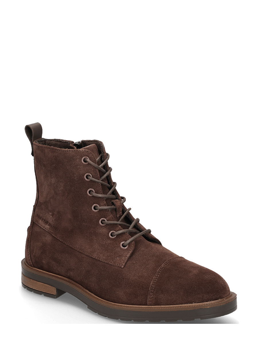 Tommy Hilfiger - CLEATED HILFIGER SDE MOC BOOT - paeltega saapad - cocoa - 0