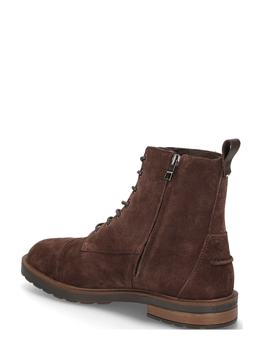 Tommy Hilfiger - CLEATED HILFIGER SDE MOC BOOT - paeltega saapad - cocoa - 1