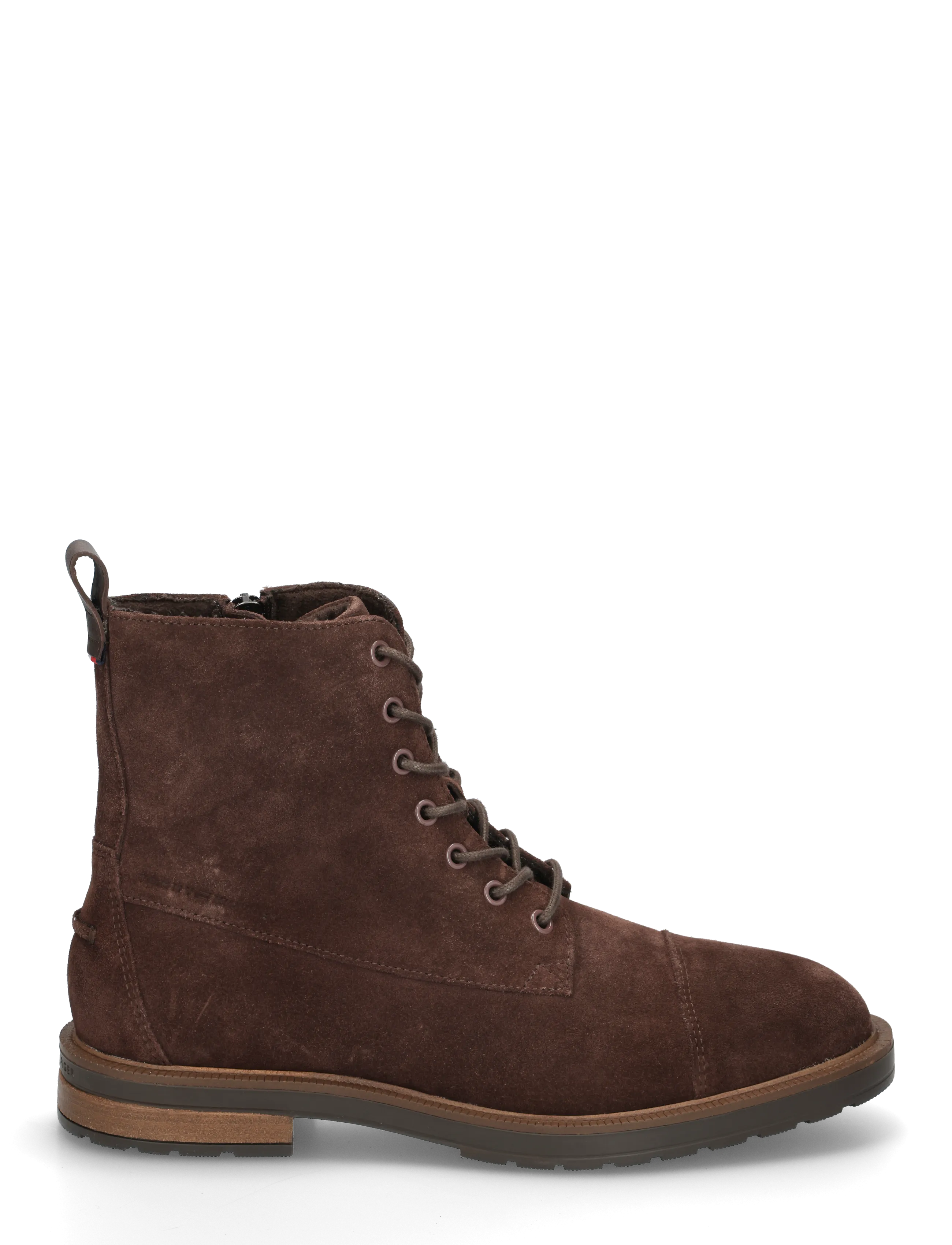 Tommy Hilfiger - CLEATED HILFIGER SDE MOC BOOT - kängor med snörning - cocoa - 2