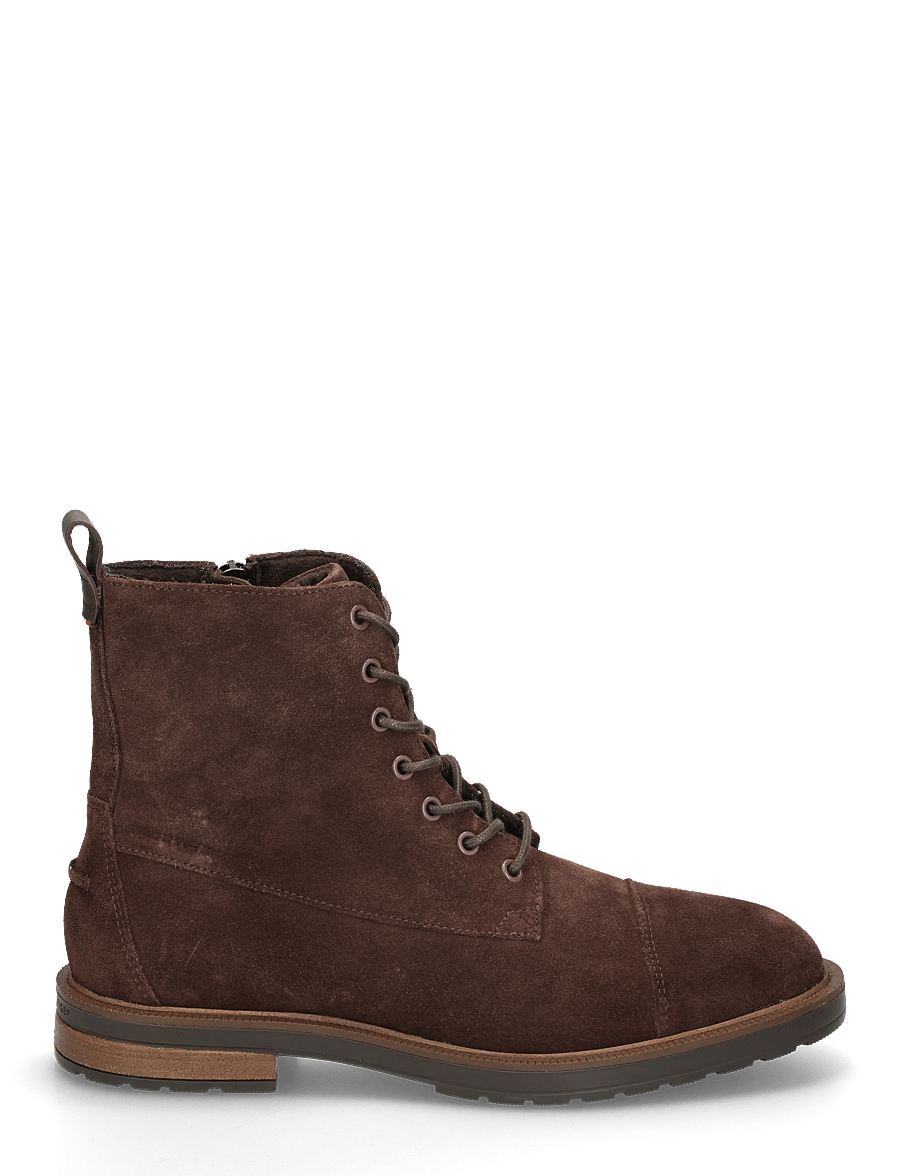 Tommy Hilfiger - CLEATED HILFIGER SDE MOC BOOT - kängor med snörning - cocoa - 2