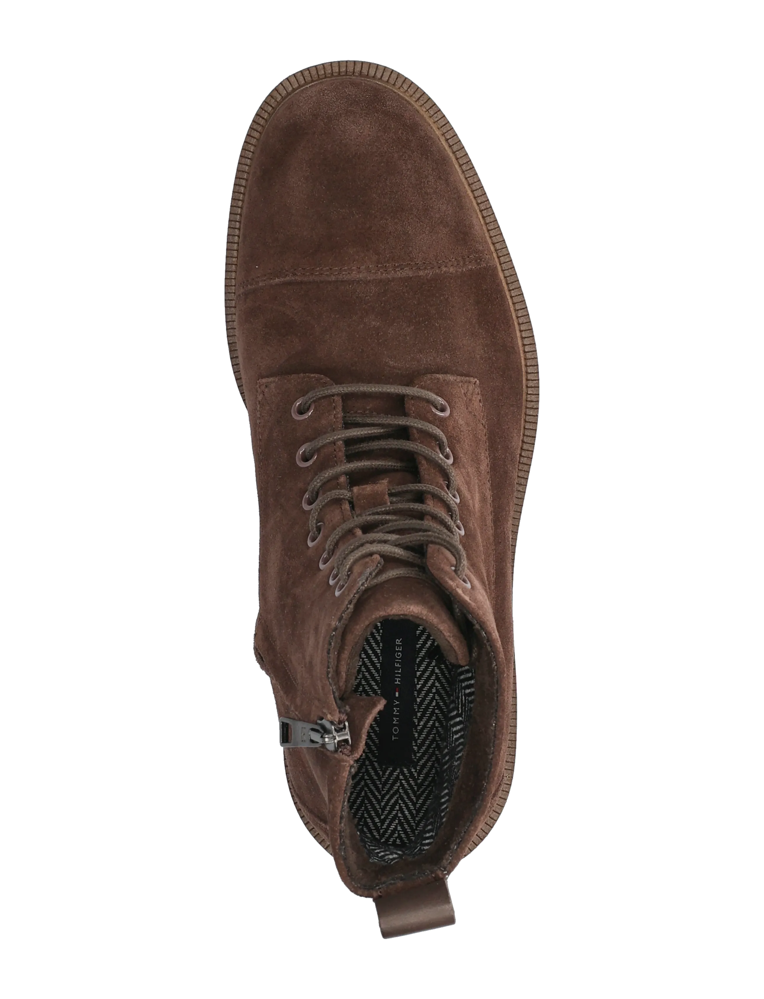 Tommy Hilfiger - CLEATED HILFIGER SDE MOC BOOT - kängor med snörning - cocoa - 3