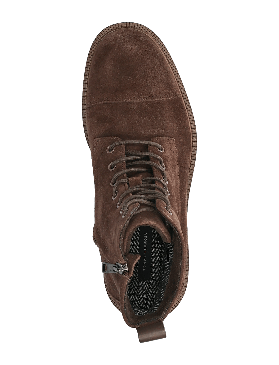 Tommy Hilfiger - CLEATED HILFIGER SDE MOC BOOT - kängor med snörning - cocoa - 3