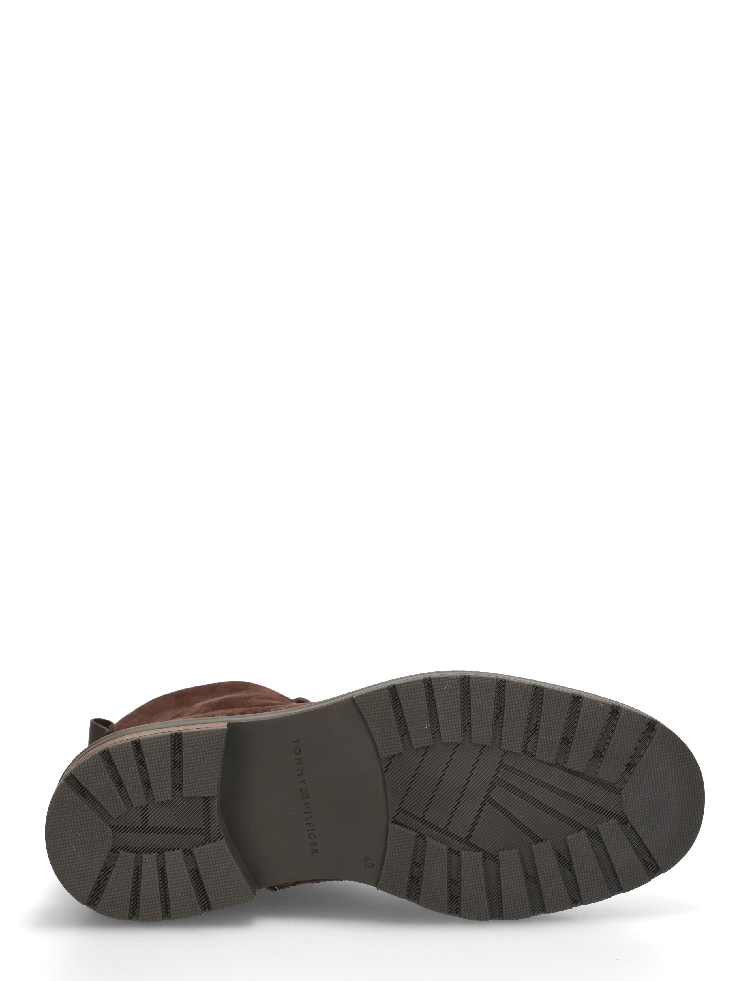 Tommy Hilfiger - CLEATED HILFIGER SDE MOC BOOT - kängor med snörning - cocoa - 4