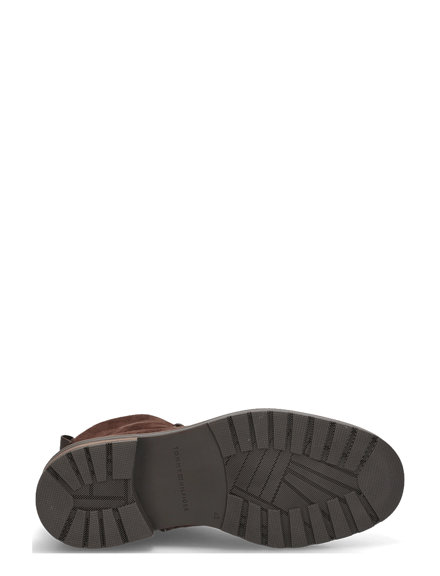 Tommy Hilfiger - CLEATED HILFIGER SDE MOC BOOT - paeltega saapad - cocoa - 4