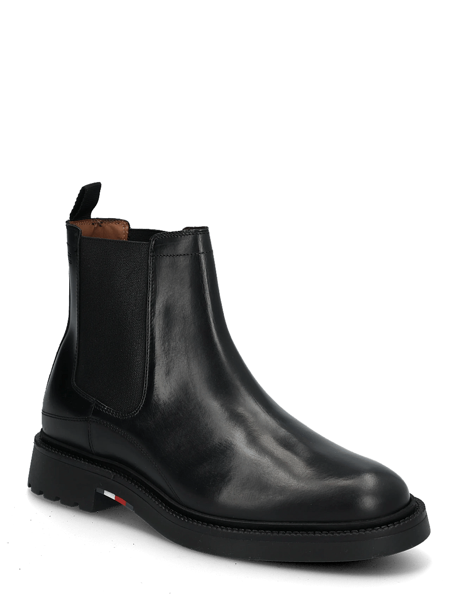 Tommy Hilfiger - CORPORATE CASUAL LTH CHELSEA - chelsea boots - black - 0