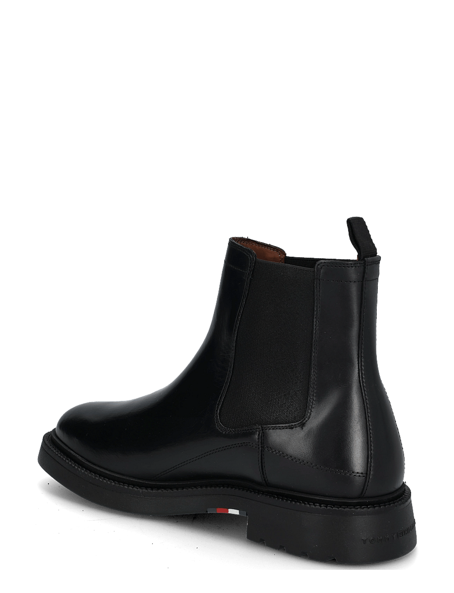 Tommy Hilfiger - CORPORATE CASUAL LTH CHELSEA - chelsea boots - black - 1