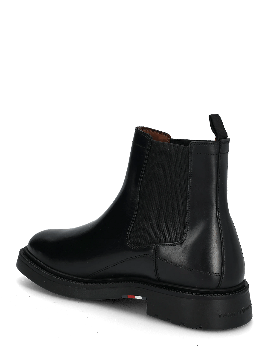 Tommy Hilfiger - CORPORATE CASUAL LTH CHELSEA - chelsea boots - black - 1