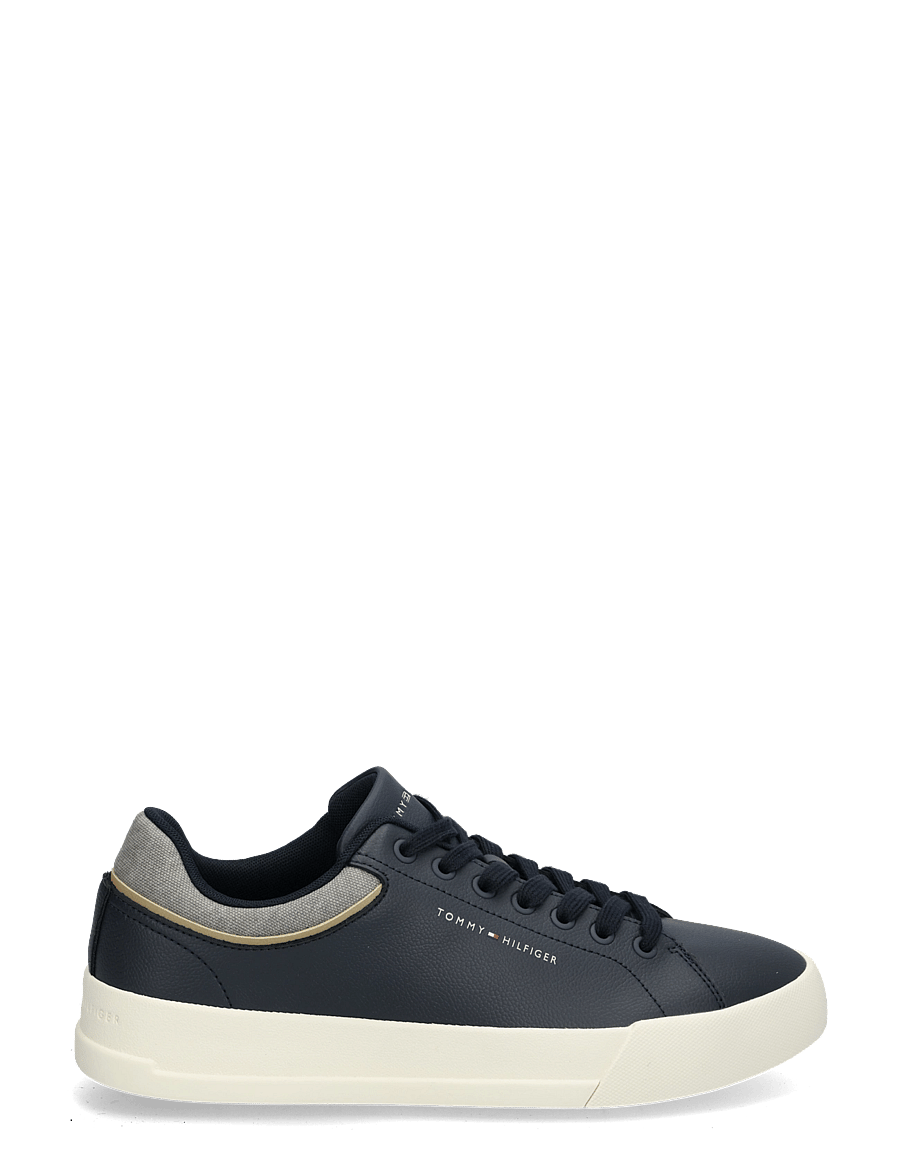 Tommy Hilfiger - TH COURT CORE LTH MIX COLLAR - low-top sneaker - navy blue - 2
