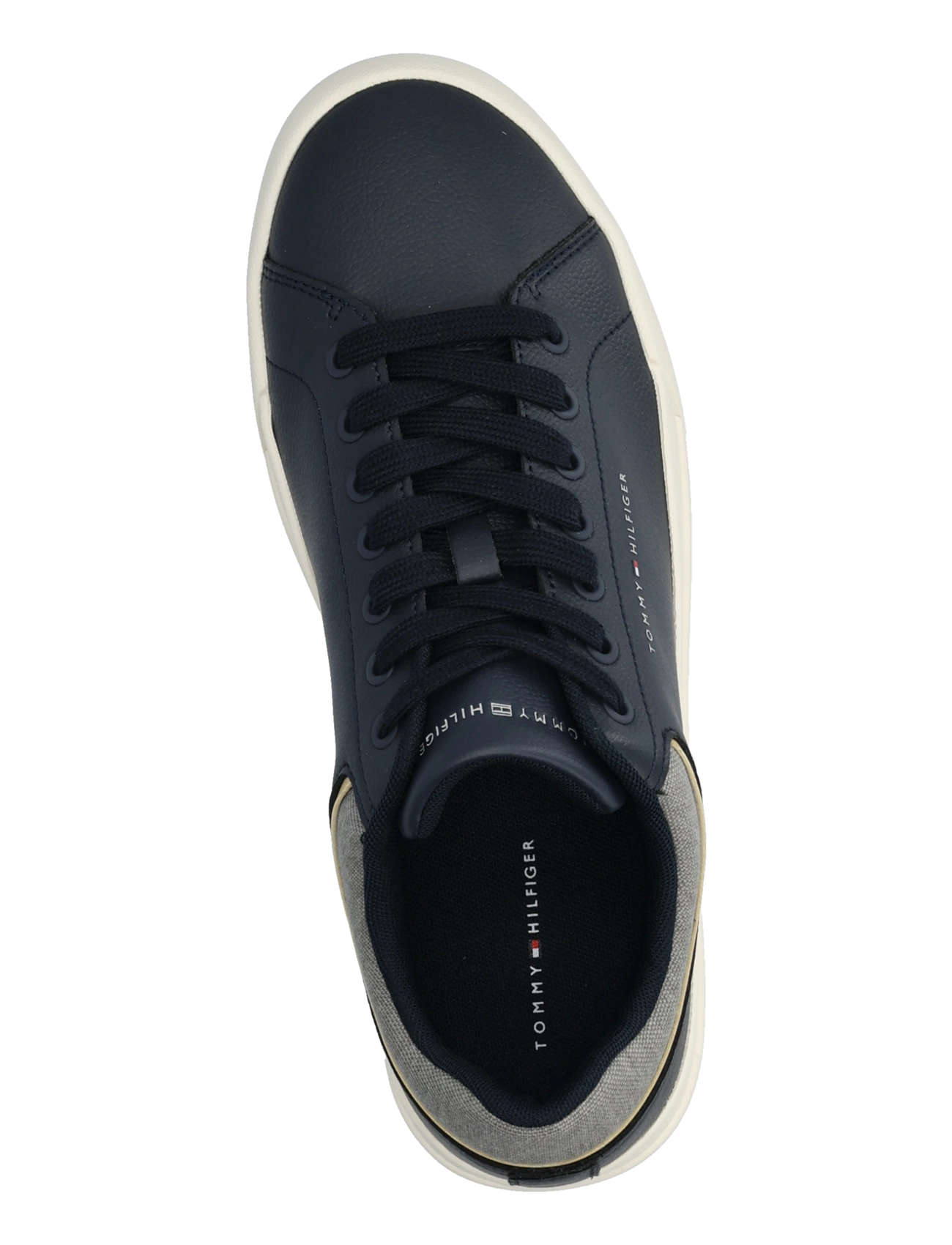 Tommy Hilfiger - TH COURT CORE LTH MIX COLLAR - low-top sneaker - navy blue - 3