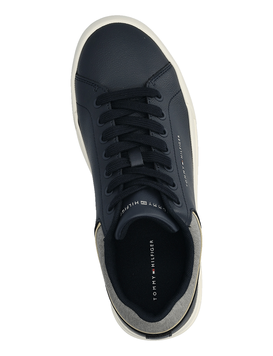 Tommy Hilfiger - TH COURT CORE LTH MIX COLLAR - low-top sneaker - navy blue - 3