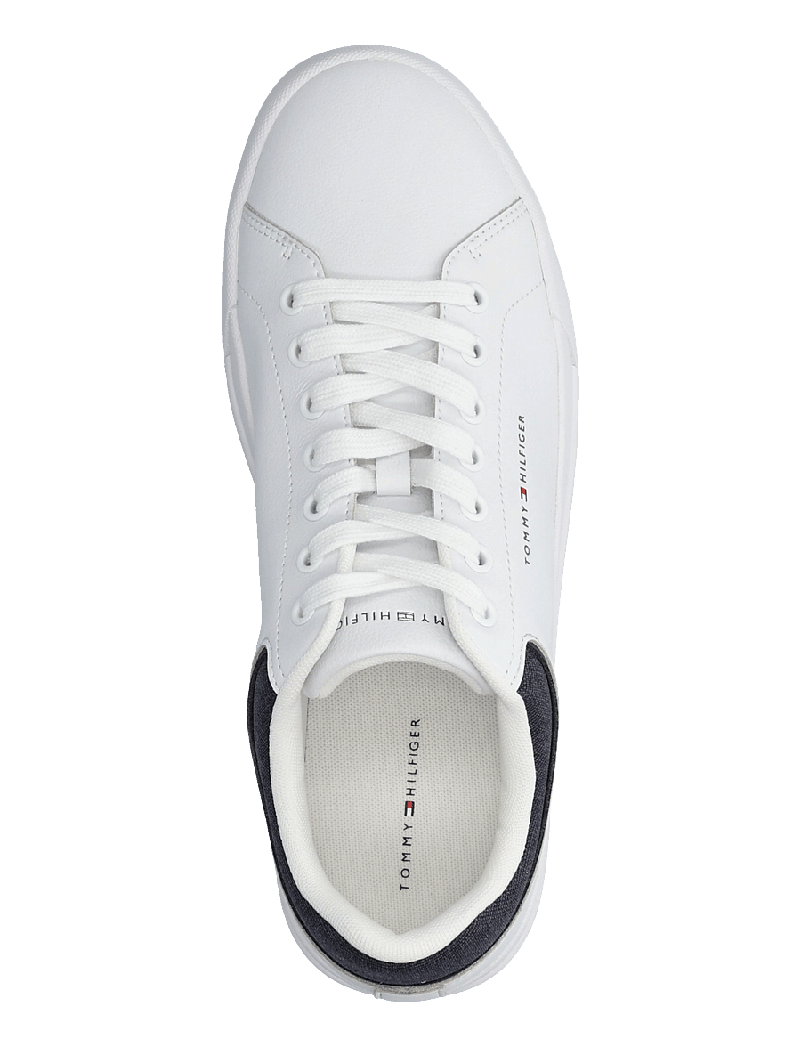 Tommy Hilfiger - TH COURT CORE LTH MIX COLLAR - low-top sneaker - white - 3