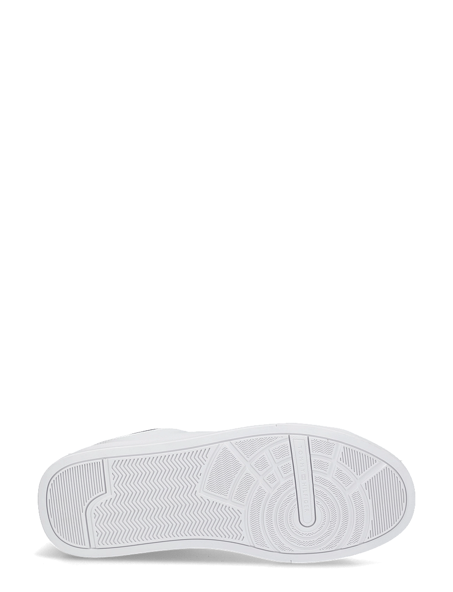 Tommy Hilfiger - TH COURT CORE LTH MIX COLLAR - low-top sneaker - white - 4