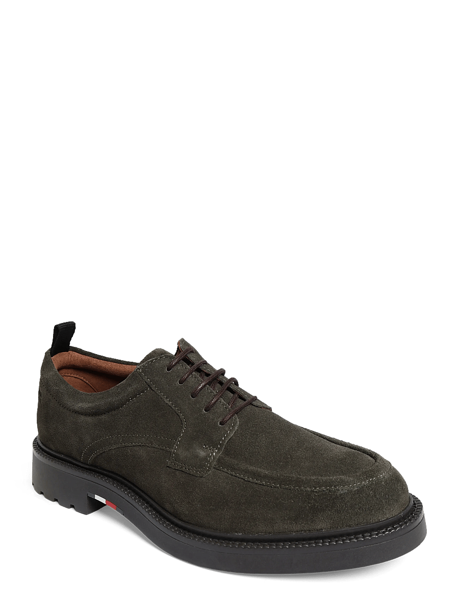 Tommy Hilfiger - CORPORATE CASUAL SDE DECK SHOE - moc toe skor - platinum olive - 0