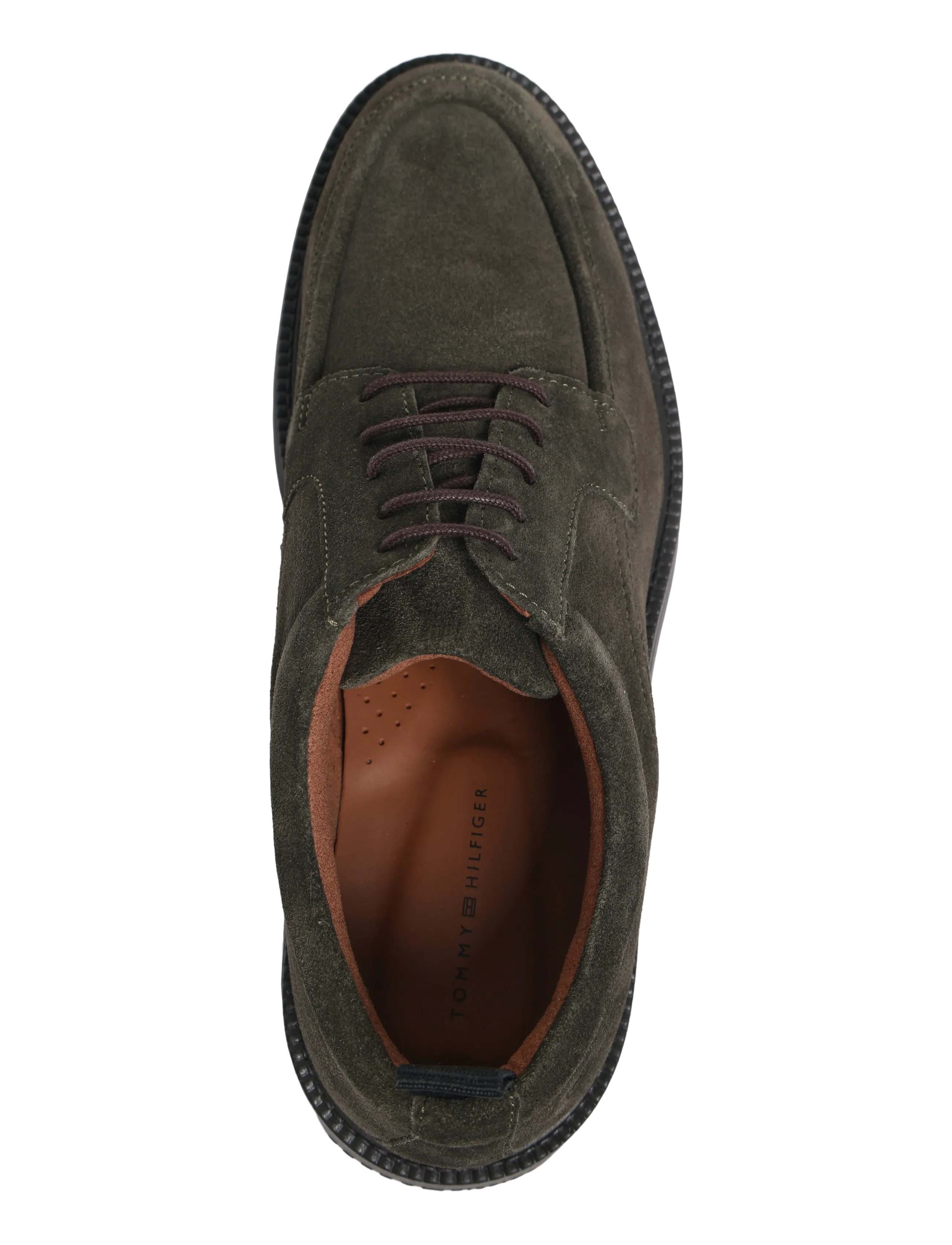 Tommy Hilfiger - CORPORATE CASUAL SDE DECK SHOE - moc toe skor - platinum olive - 3