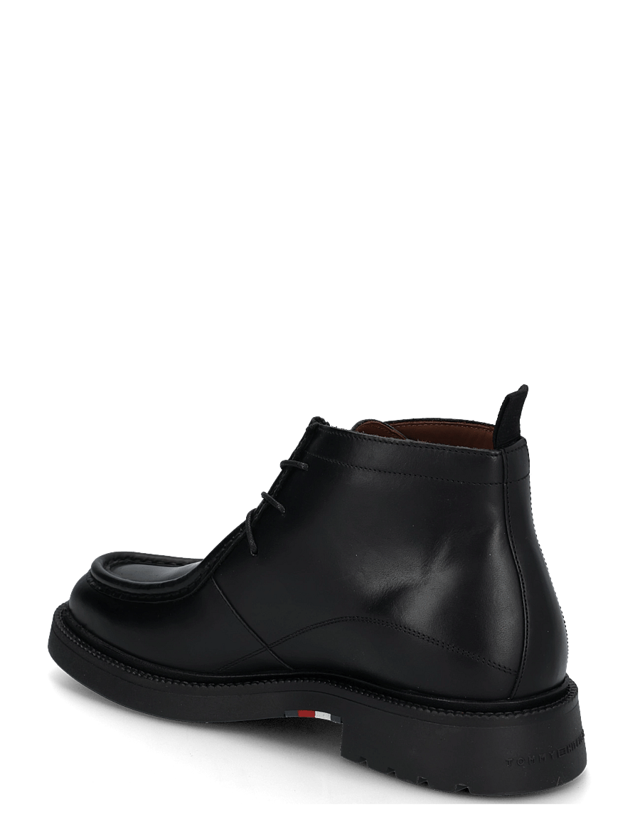 Tommy Hilfiger - CORPORATE CASUAL LTH MOC CHUKKA - moc-toe kingad - black - 1