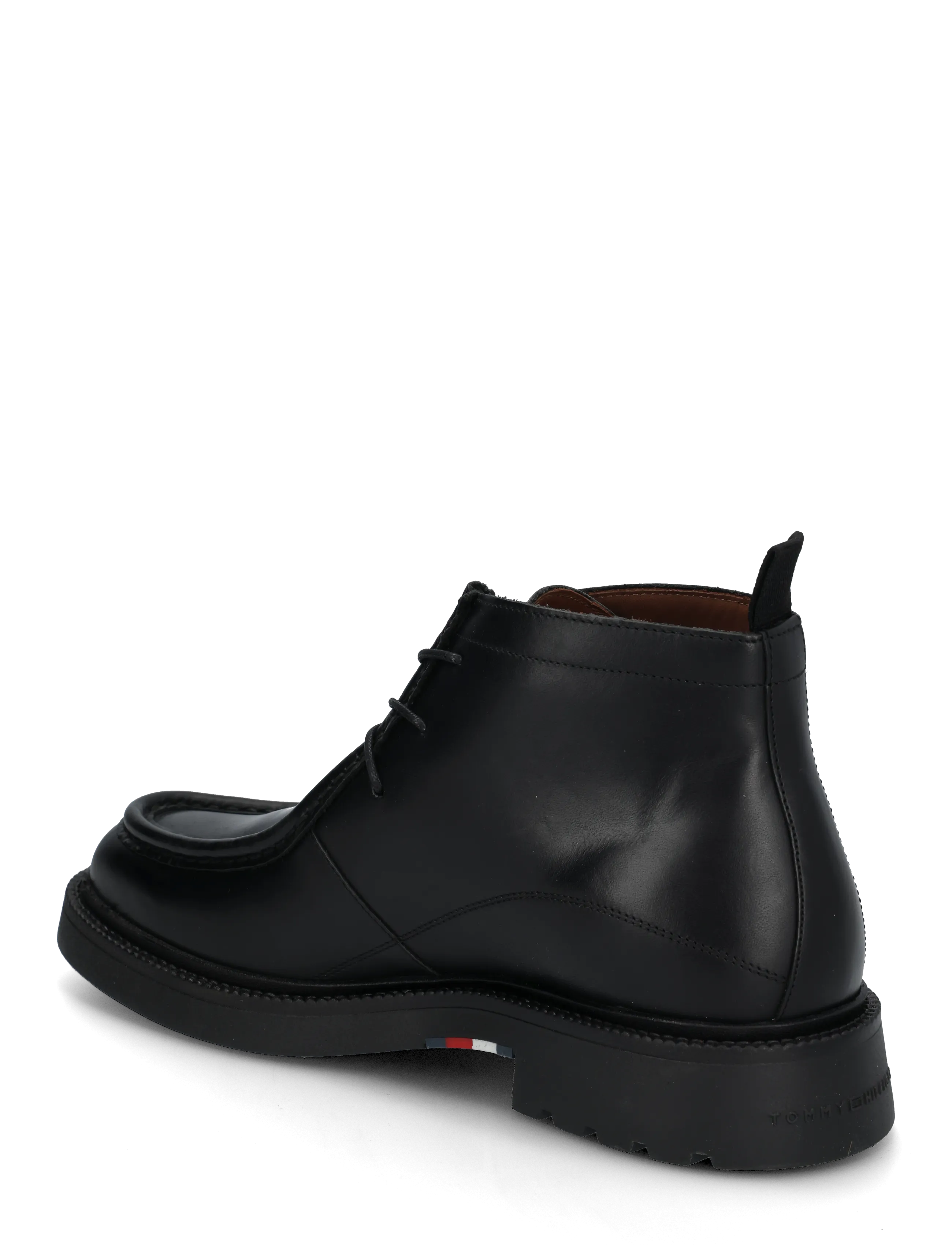 Tommy Hilfiger - CORPORATE CASUAL LTH MOC CHUKKA - shoppa efter tillfälle - black - 1