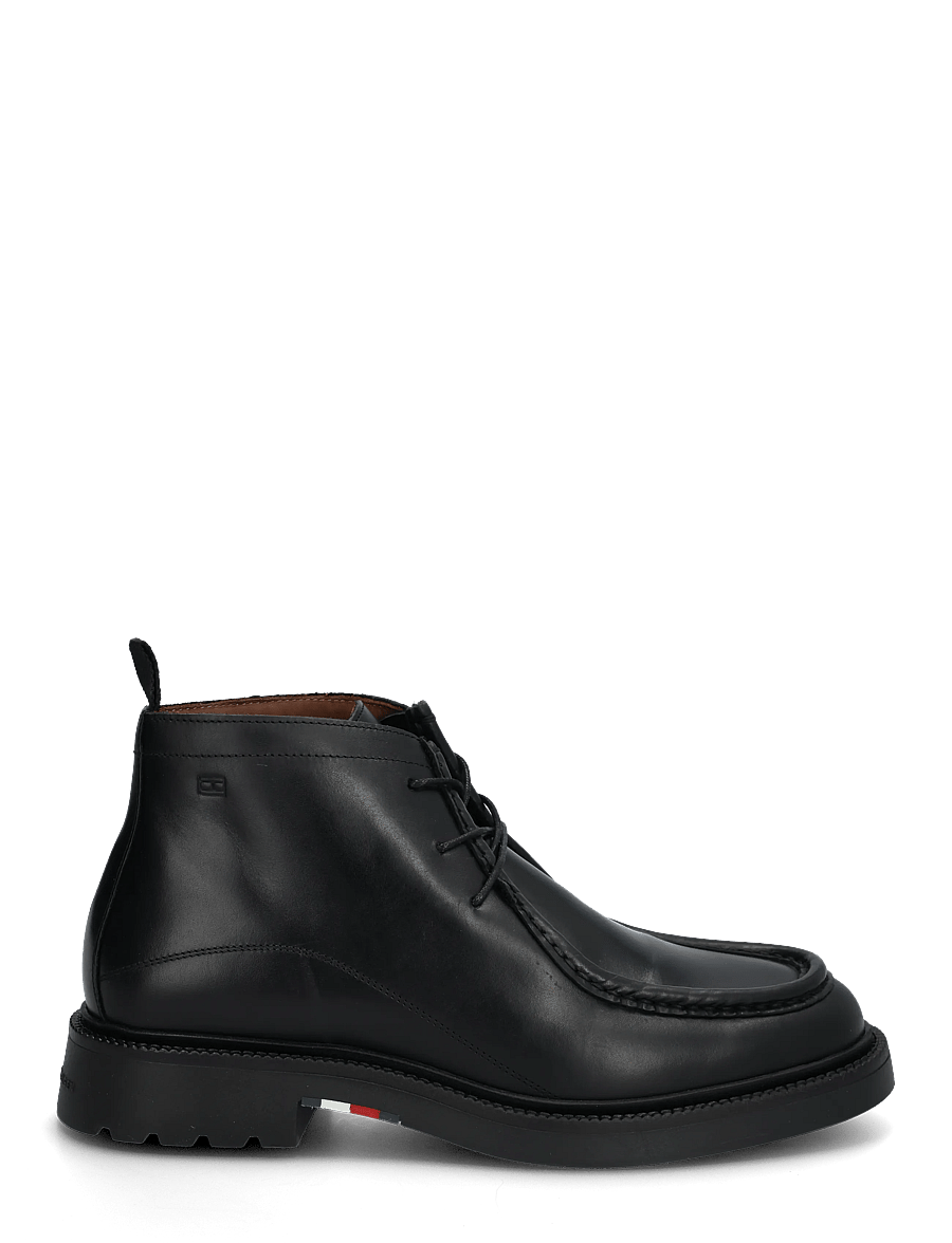 Tommy Hilfiger - CORPORATE CASUAL LTH MOC CHUKKA - shoppa efter tillfälle - black - 2