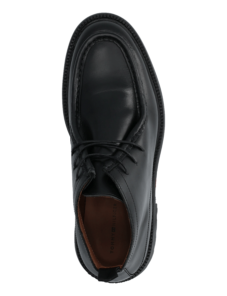 Tommy Hilfiger - CORPORATE CASUAL LTH MOC CHUKKA - moc-toe kingad - black - 3