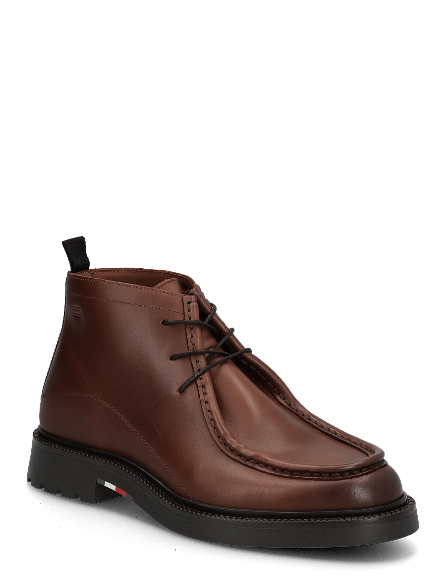 Tommy Hilfiger - CORPORATE CASUAL LTH MOC CHUKKA - nach anlass kaufen - winter cognac - 0