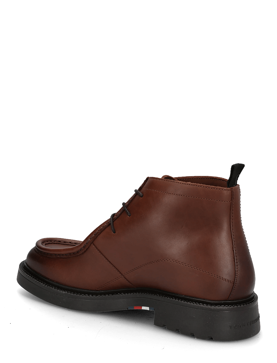 Tommy Hilfiger - CORPORATE CASUAL LTH MOC CHUKKA - nach anlass kaufen - winter cognac - 1