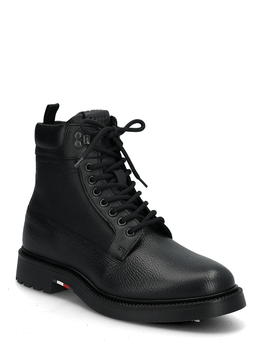 Tommy Hilfiger - CORPORATE CASUAL MIX W WPM BOOT - snørestøvler - black - 0