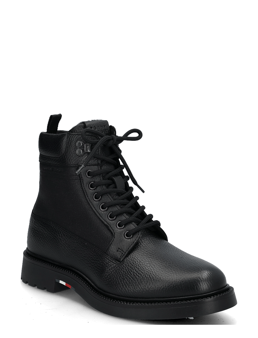 Tommy Hilfiger - CORPORATE CASUAL MIX W WPM BOOT - schnürstiefel - black - 0
