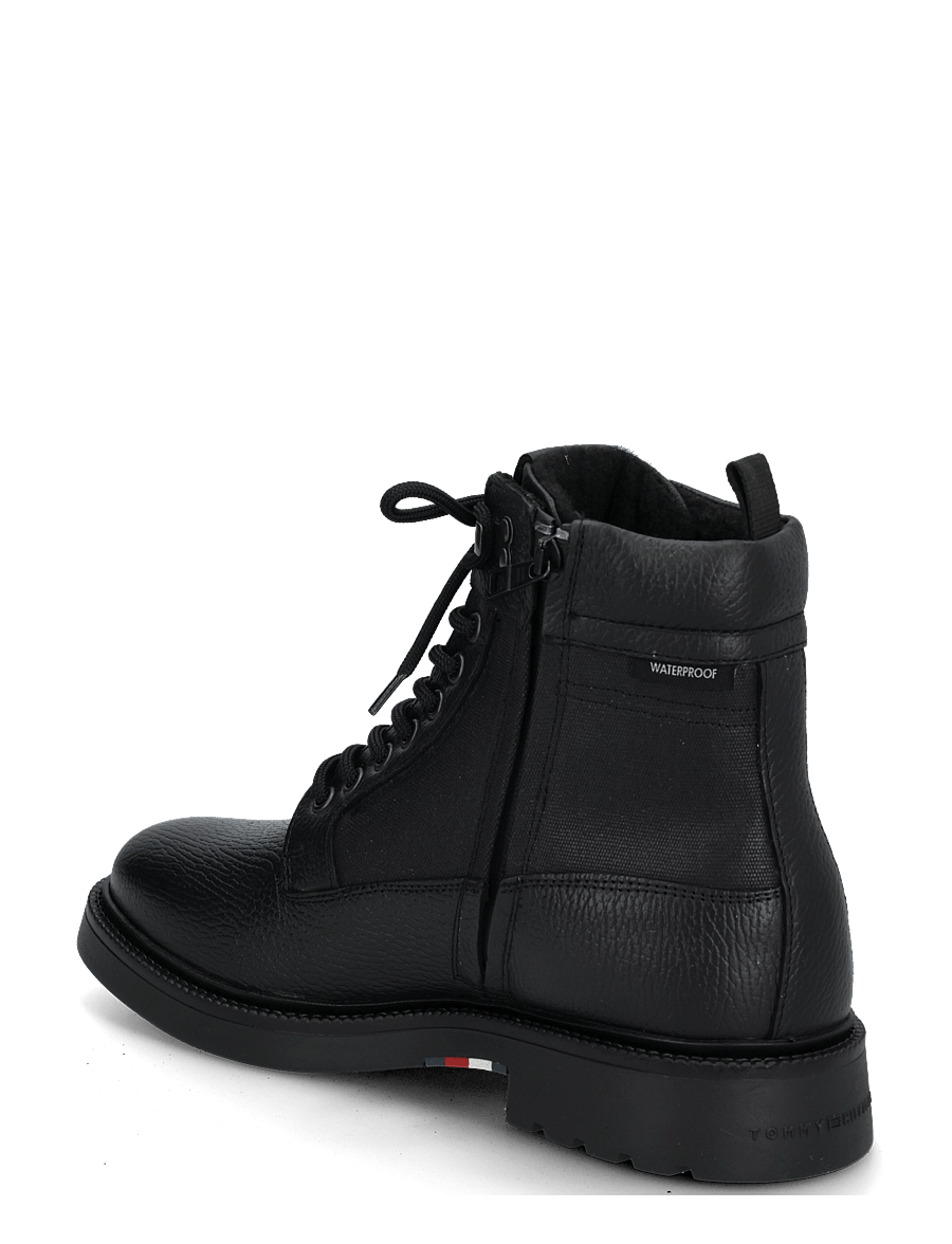 Tommy Hilfiger - CORPORATE CASUAL MIX W WPM BOOT - schnürstiefel - black - 1