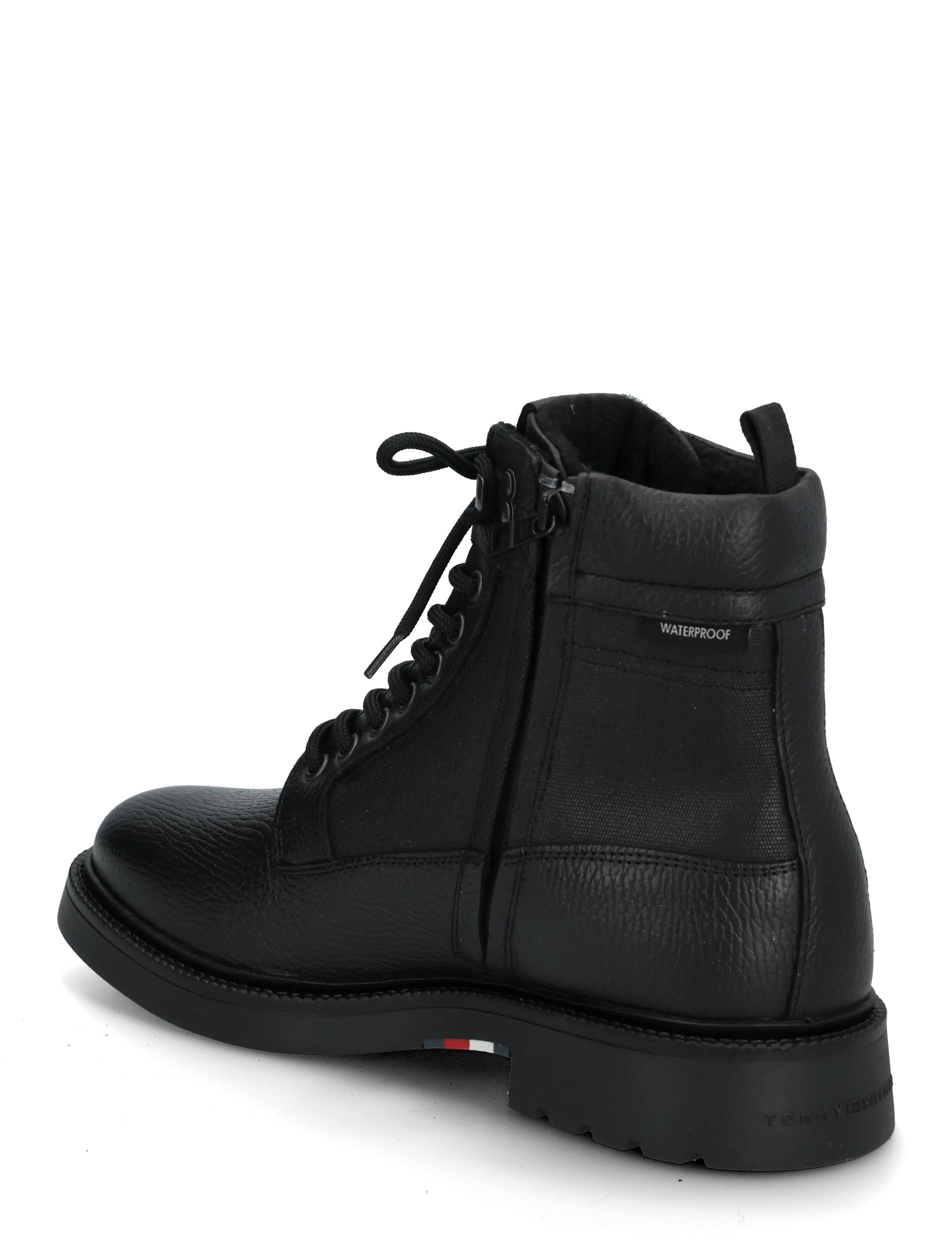 Tommy Hilfiger - CORPORATE CASUAL MIX W WPM BOOT - snørestøvler - black - 1