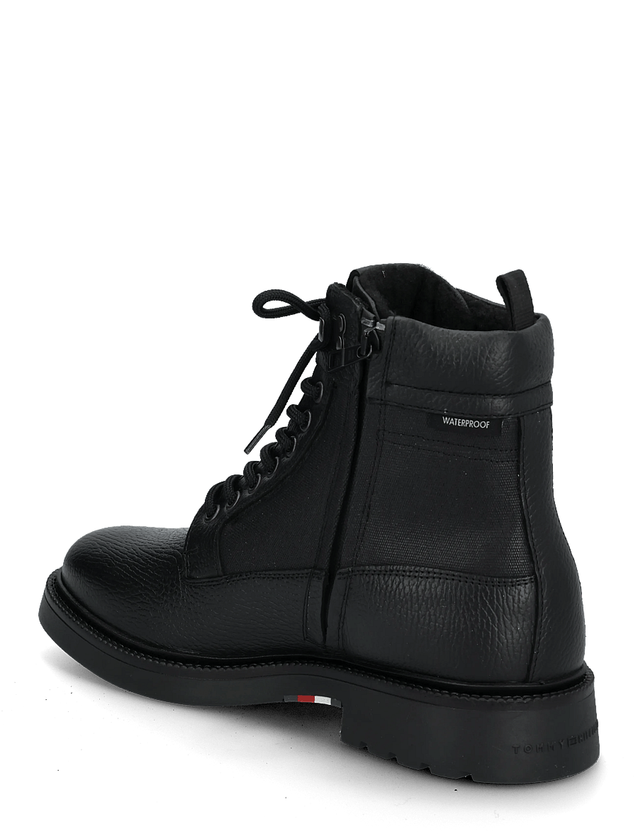 Tommy Hilfiger - CORPORATE CASUAL MIX W WPM BOOT - snørestøvler - black - 1