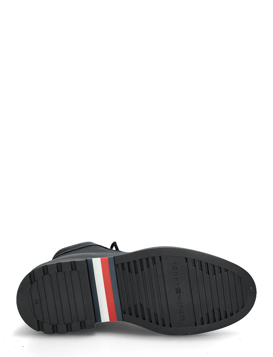Tommy Hilfiger - CORPORATE CASUAL MIX W WPM BOOT - snørestøvler - black - 4