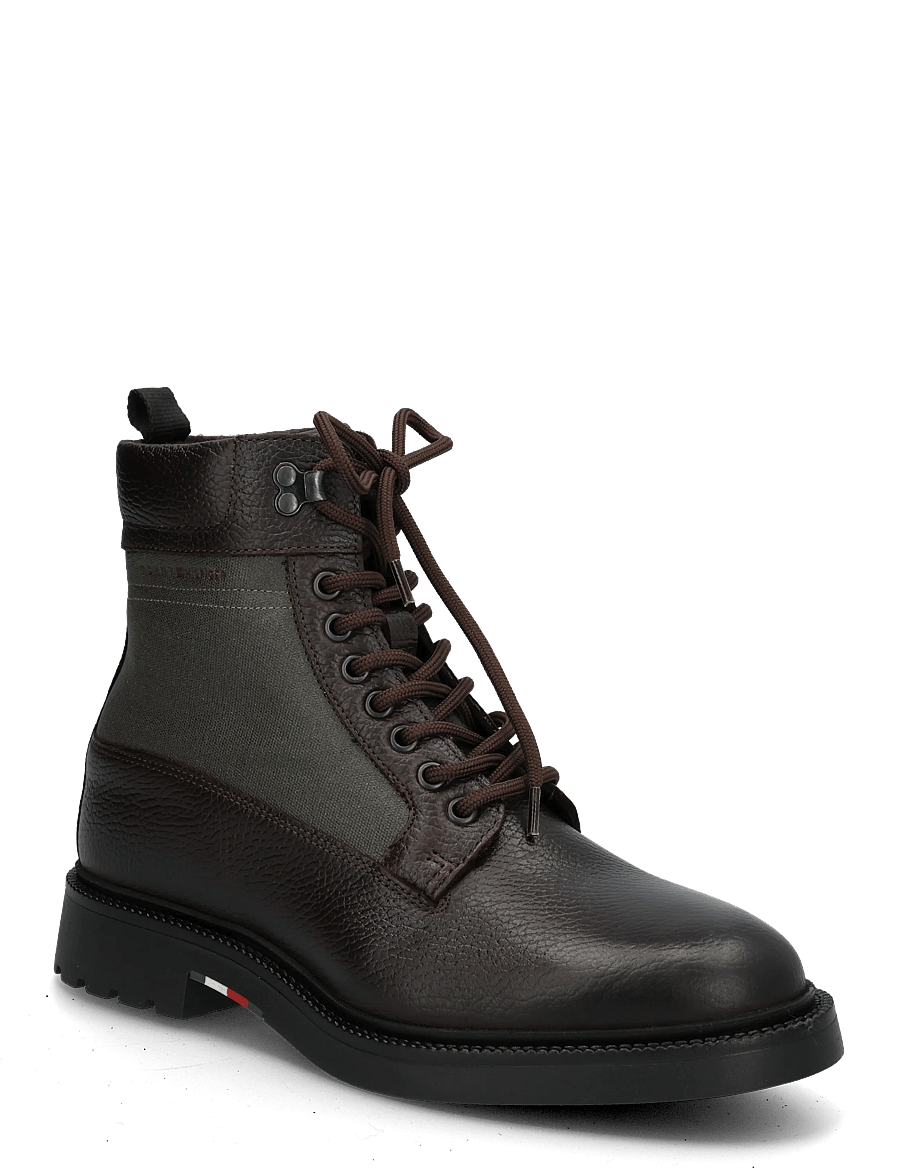 Tommy Hilfiger - CORPORATE CASUAL MIX W WPM BOOT - schnürstiefel - cocoa - 0