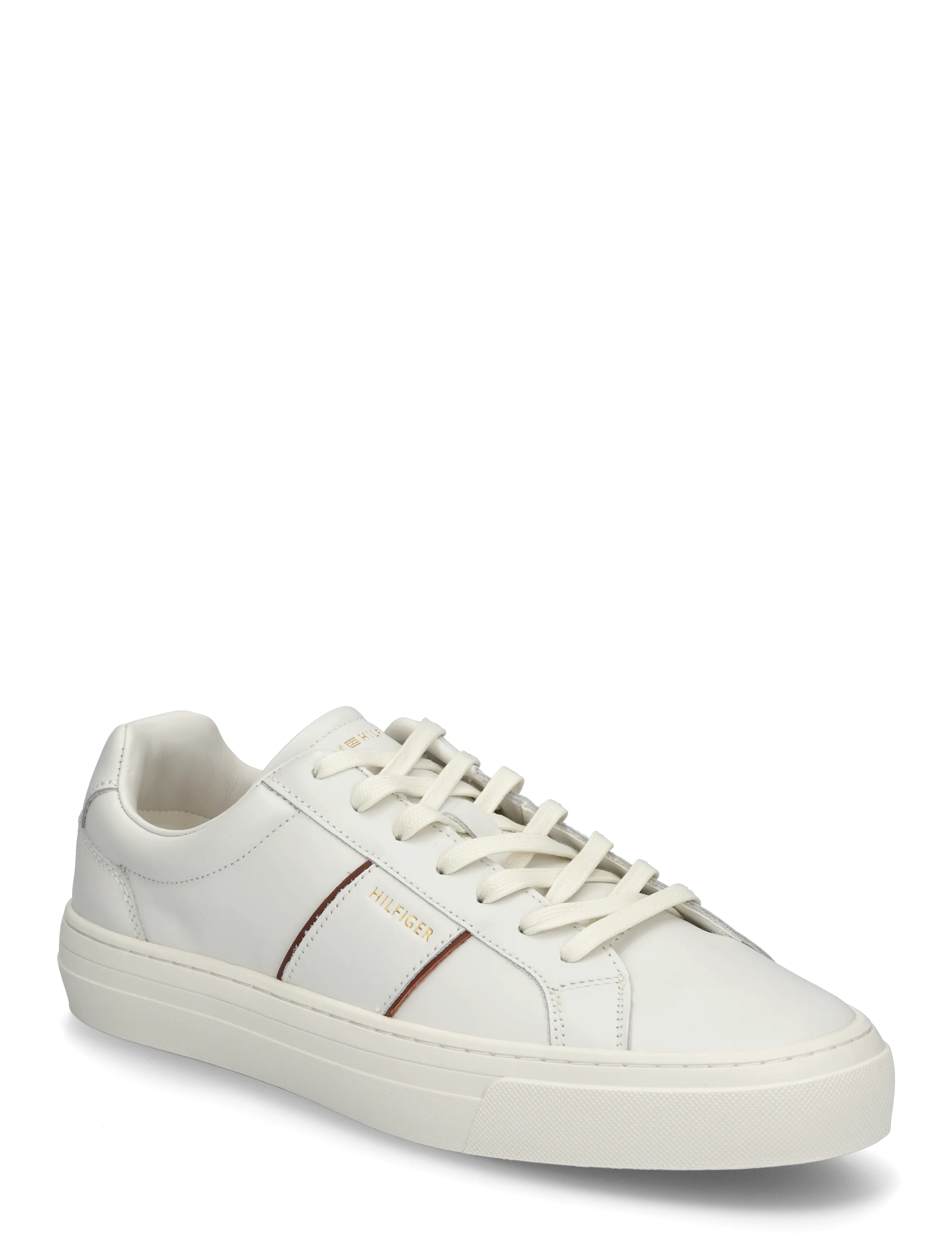 Tommy Hilfiger DRESS CASUAL LEATHER SNEAKER - Tommy Hilfiger - ECRU / cream