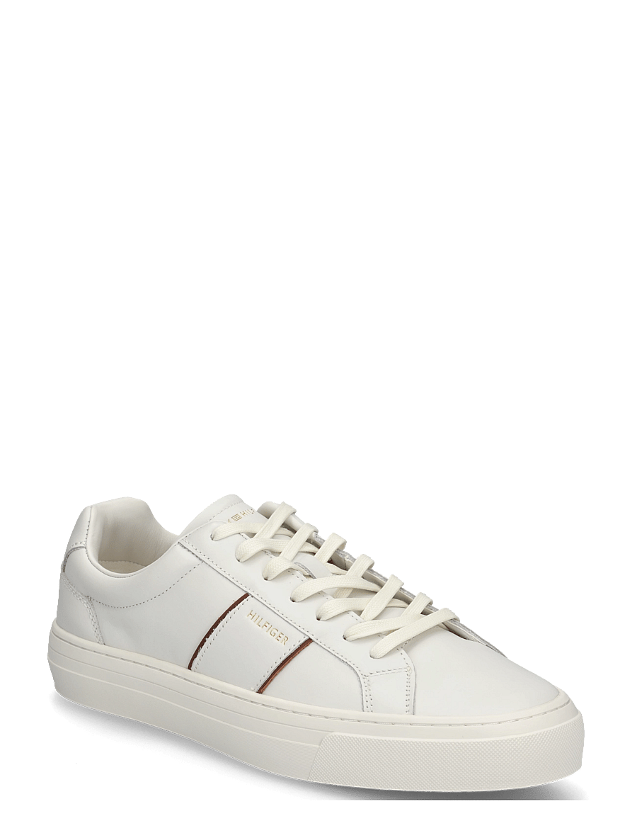 Tommy Hilfiger - DRESS CASUAL LEATHER SNEAKER - madala säärega - ecru - 0