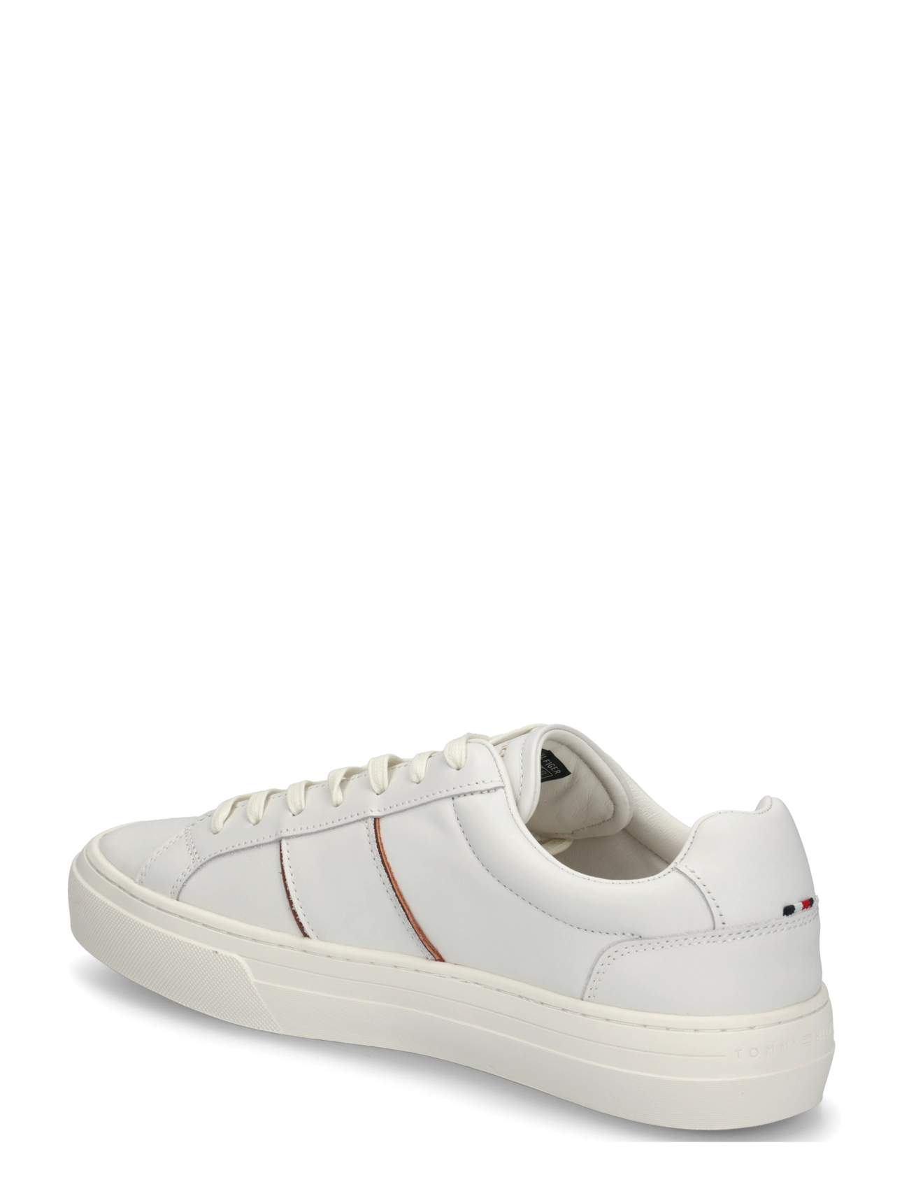 Tommy Hilfiger - DRESS CASUAL LEATHER SNEAKER - madala säärega - ecru - 1