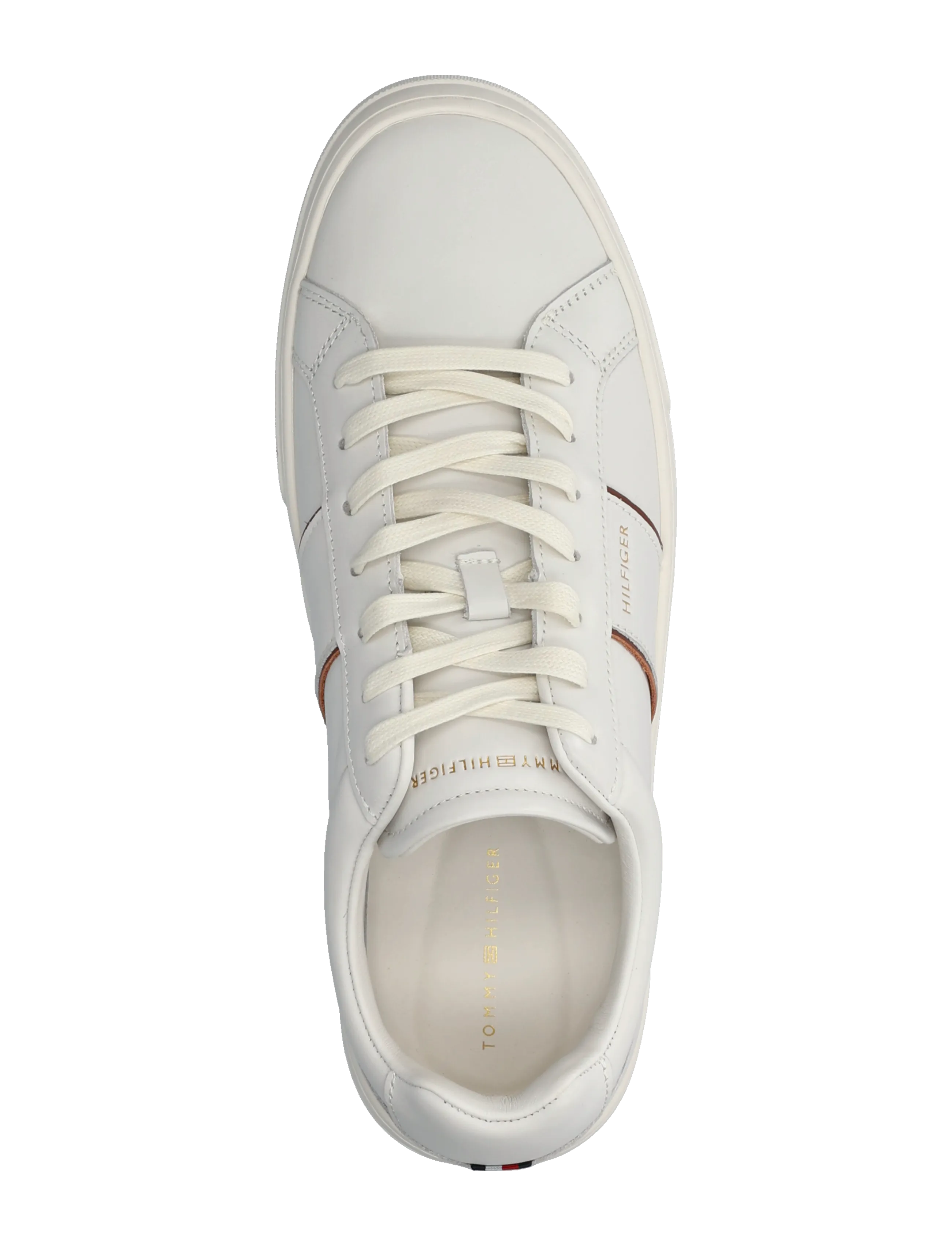 Tommy Hilfiger - DRESS CASUAL LEATHER SNEAKER - nach anlass kaufen - ecru - 3