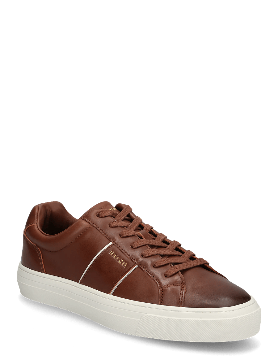 Tommy Hilfiger - DRESS CASUAL LEATHER SNEAKER - nach anlass kaufen - winter cognac - 0