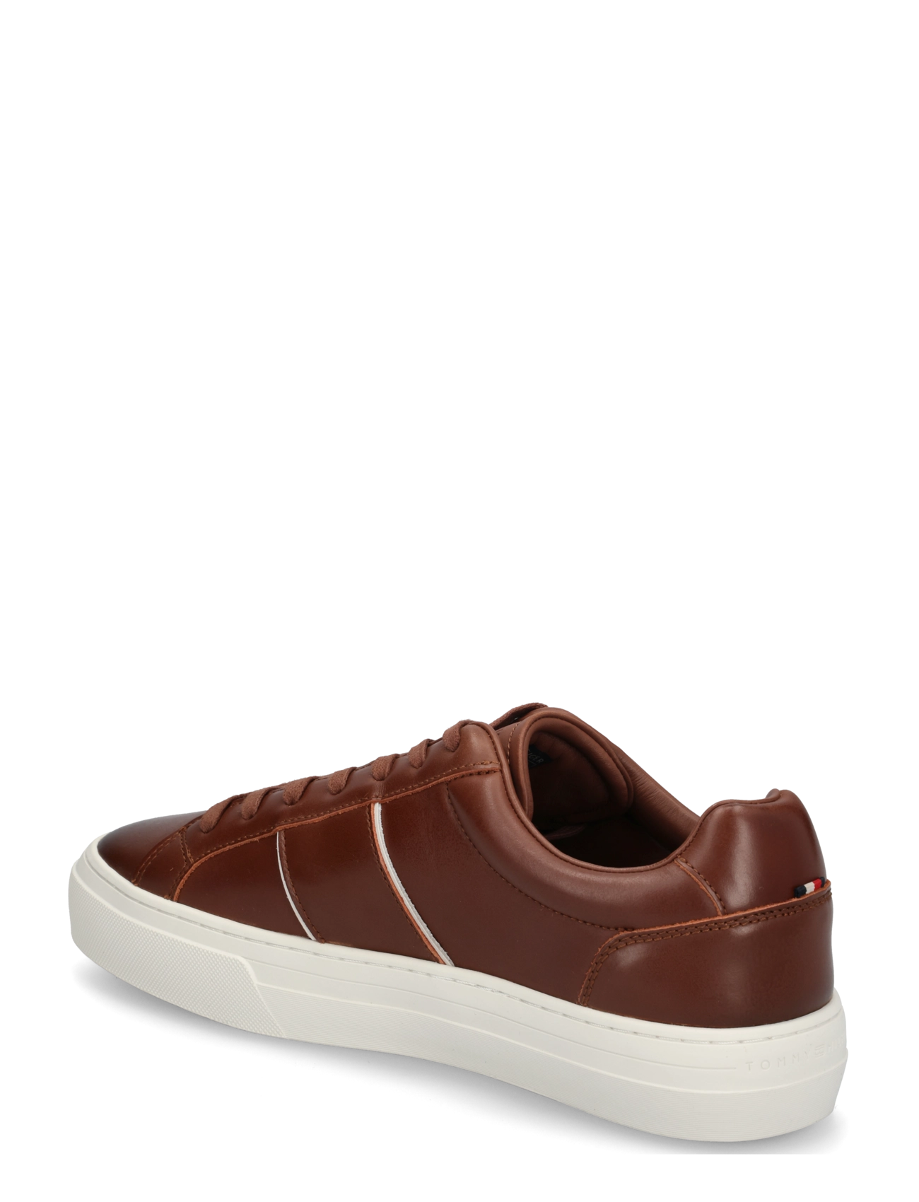Tommy Hilfiger - DRESS CASUAL LEATHER SNEAKER - winter cognac - 1
