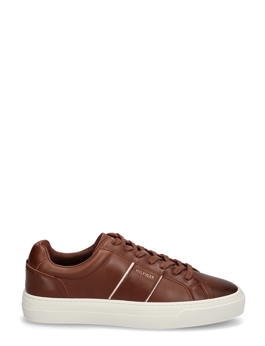 Tommy Hilfiger - DRESS CASUAL LEATHER SNEAKER - low-top sneaker - winter cognac - 2