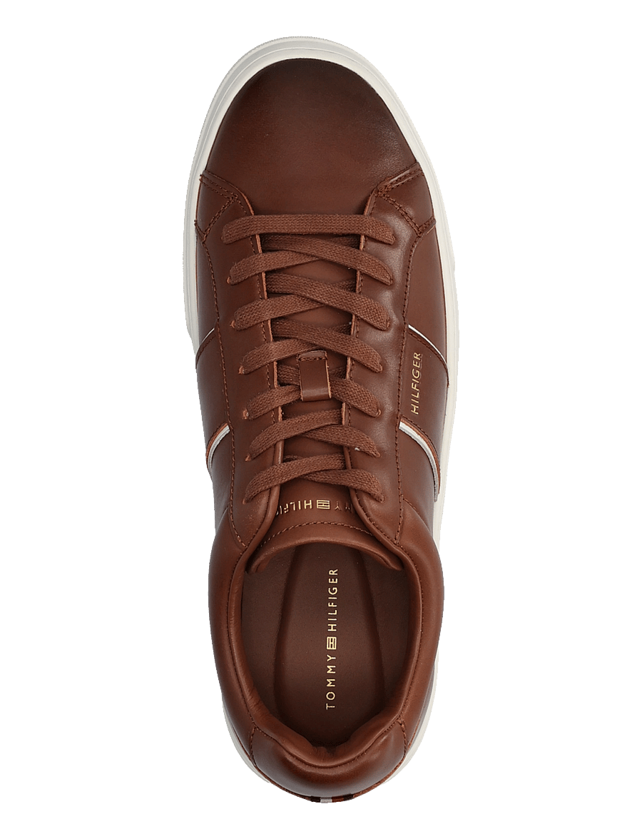 Tommy Hilfiger - DRESS CASUAL LEATHER SNEAKER - low-top sneaker - winter cognac - 3