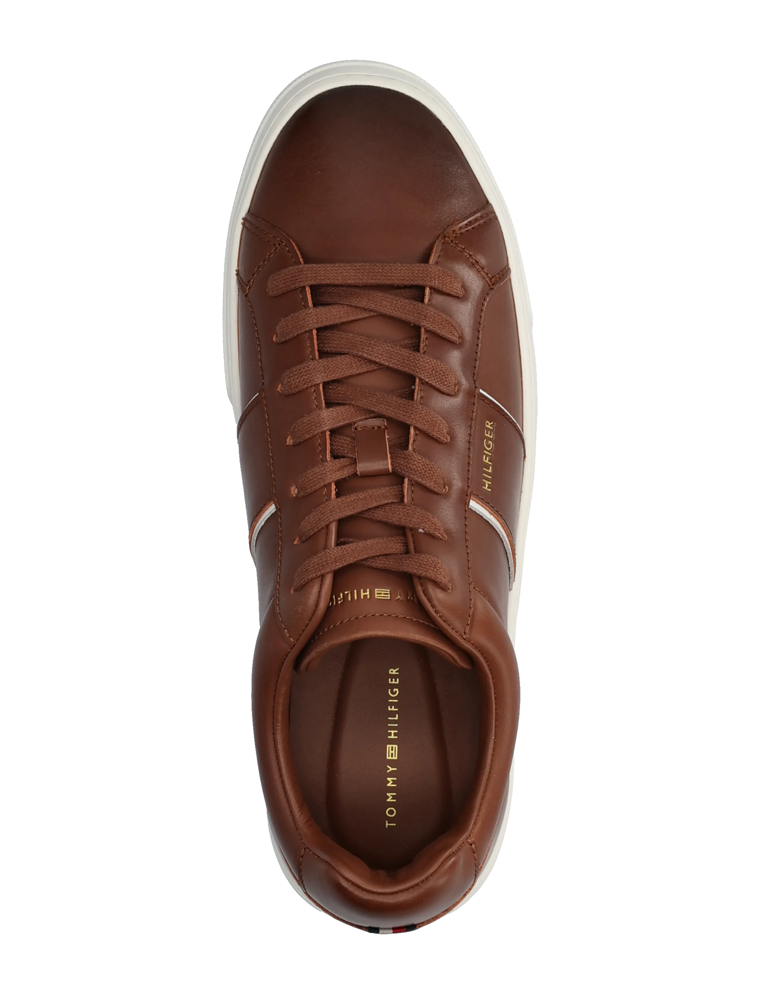 Tommy Hilfiger - DRESS CASUAL LEATHER SNEAKER - nach anlass kaufen - winter cognac - 3
