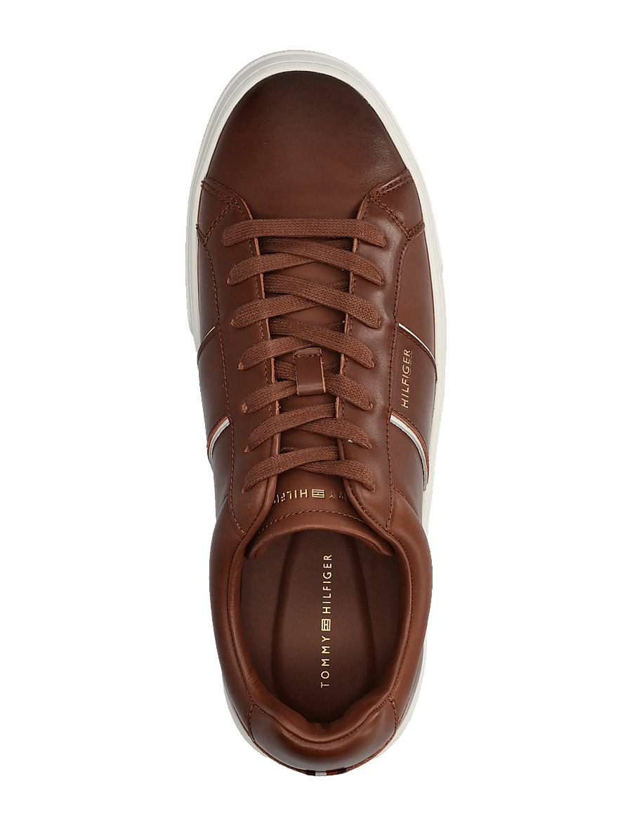 Tommy Hilfiger - DRESS CASUAL LEATHER SNEAKER - nach anlass kaufen - winter cognac - 3