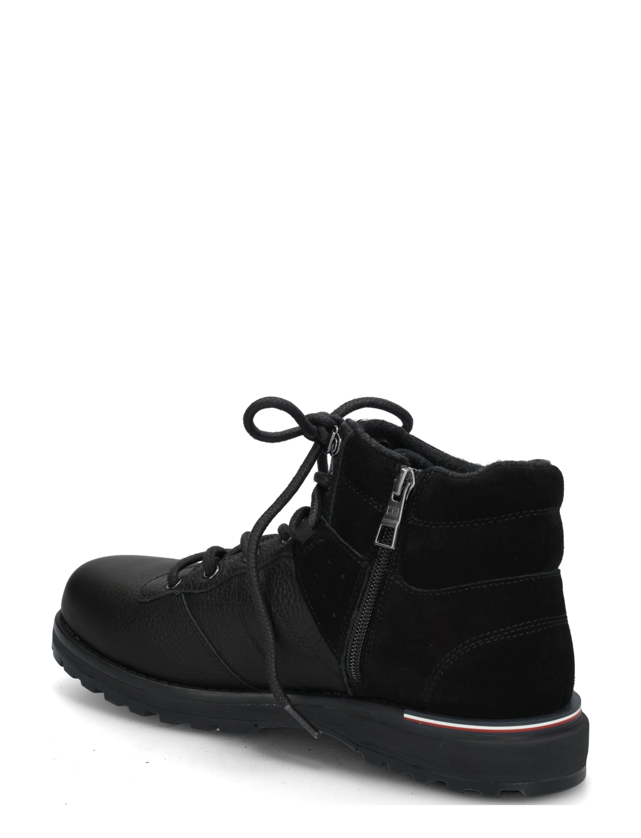 Tommy Hilfiger - CORPORATE OUTDOOR WARM LTH BOOT - schnürstiefel - black - 1