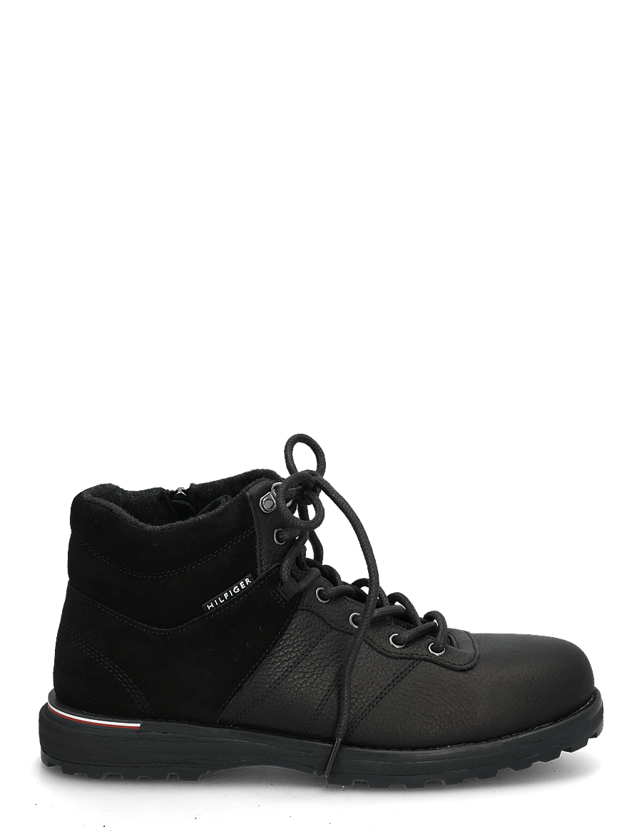 Tommy Hilfiger - CORPORATE OUTDOOR WARM LTH BOOT - schnürstiefel - black - 2
