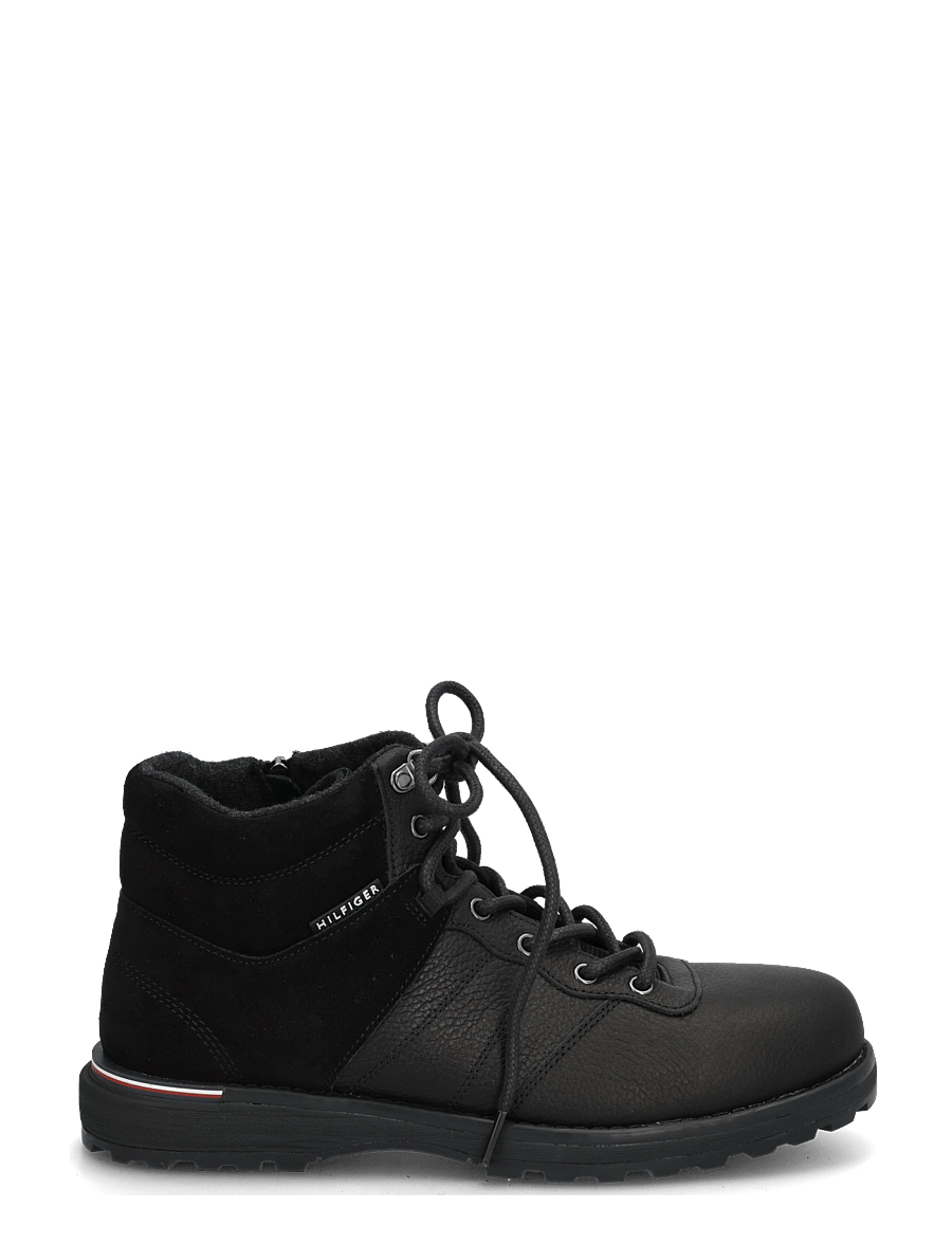 Tommy Hilfiger - CORPORATE OUTDOOR WARM LTH BOOT - schnürstiefel - black - 2