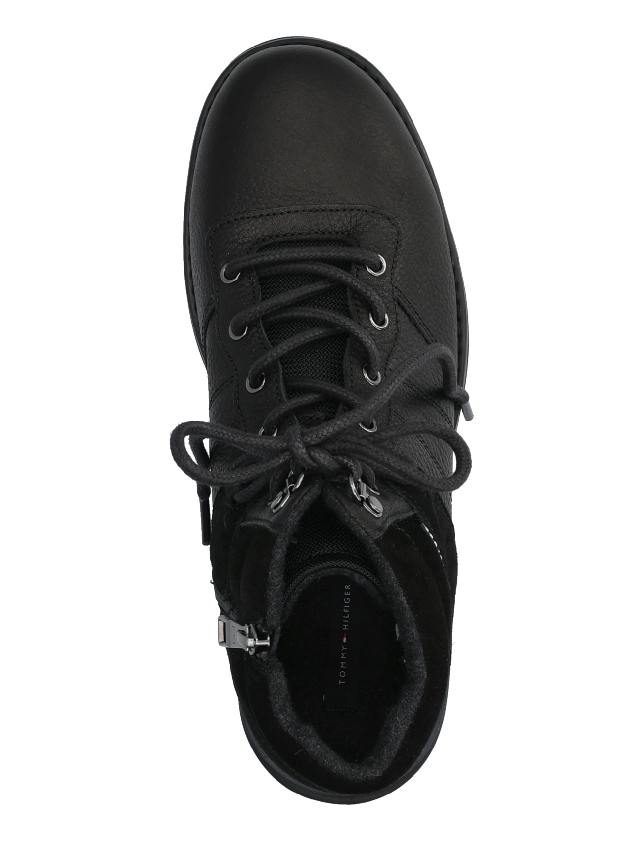 Tommy Hilfiger - CORPORATE OUTDOOR WARM LTH BOOT - schnürstiefel - black - 3