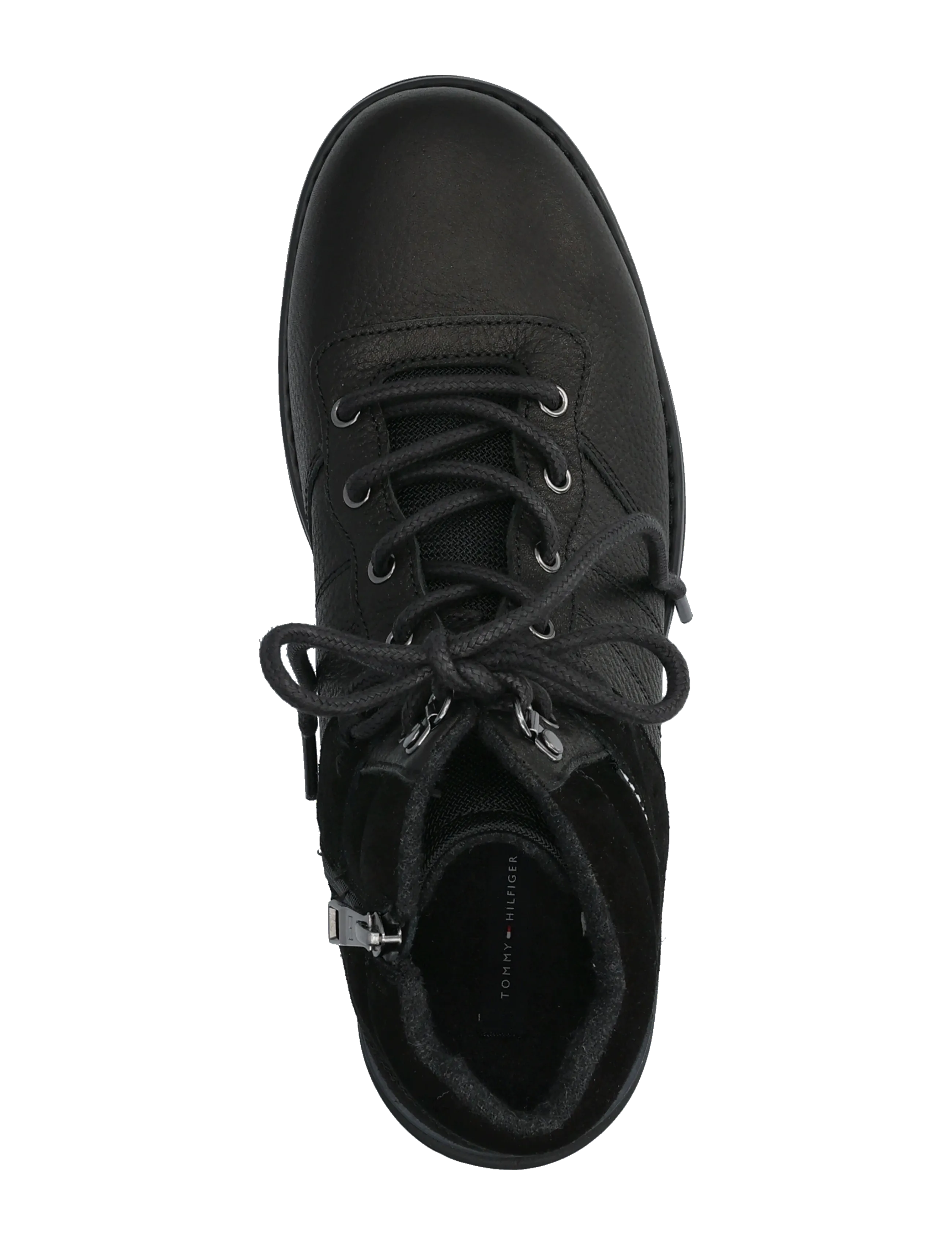 Tommy Hilfiger - CORPORATE OUTDOOR WARM LTH BOOT - schnürstiefel - black - 3