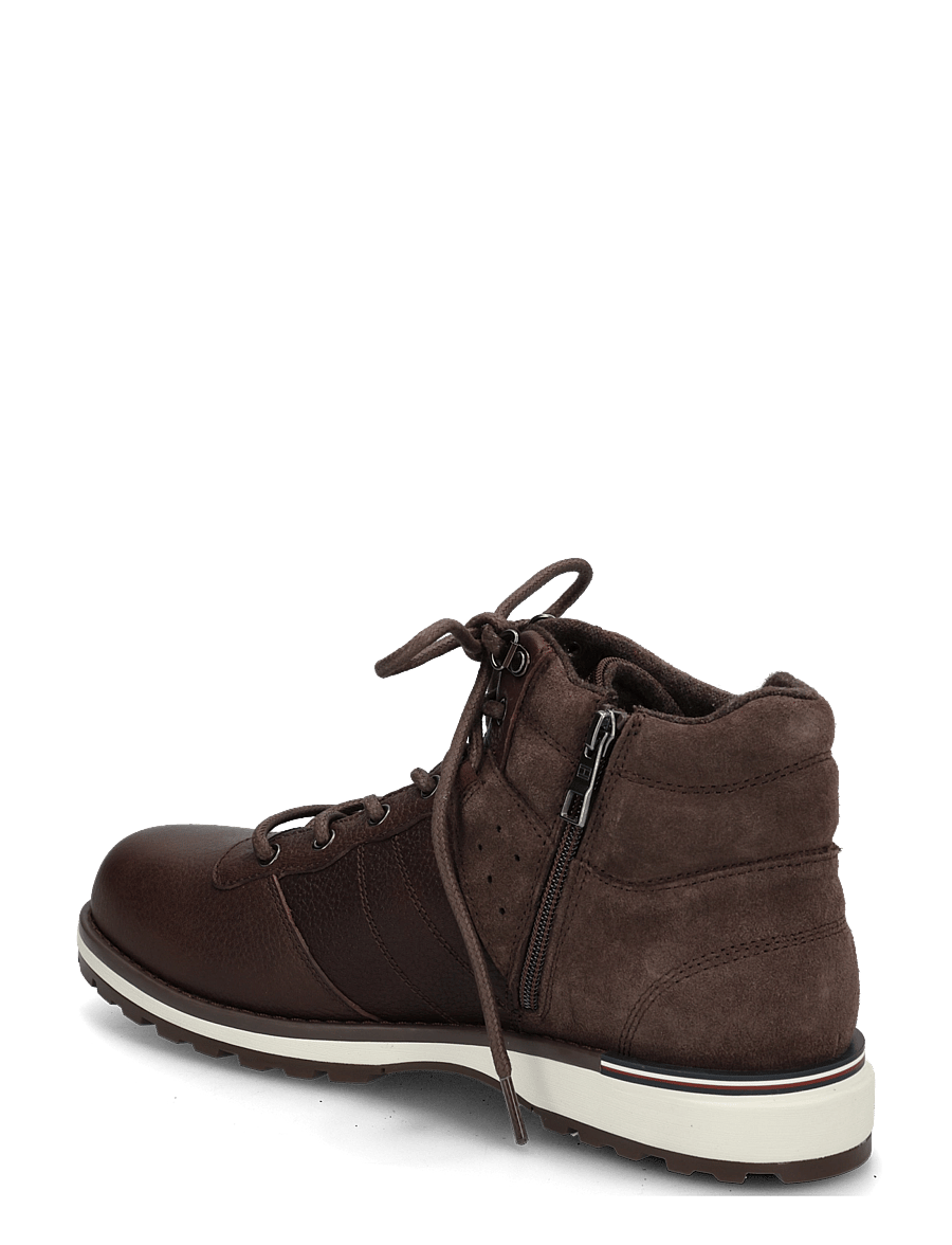 Tommy Hilfiger - CORPORATE OUTDOOR WARM LTH BOOT - schnürstiefel - cocoa - 1