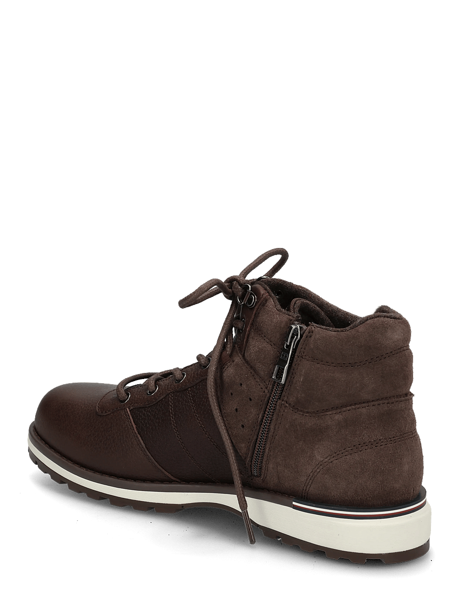 Tommy Hilfiger - CORPORATE OUTDOOR WARM LTH BOOT - schnürstiefel - cocoa - 1