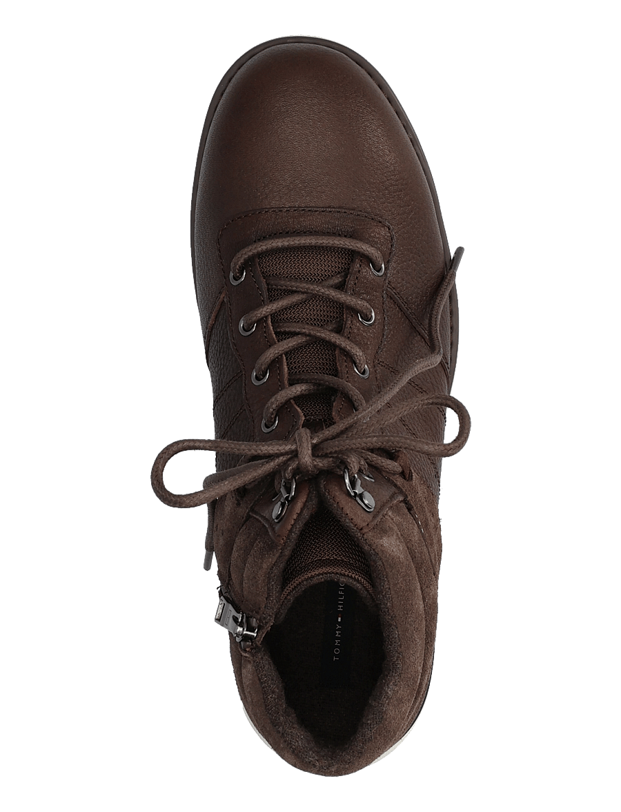 Tommy Hilfiger - CORPORATE OUTDOOR WARM LTH BOOT - schnürstiefel - cocoa - 3